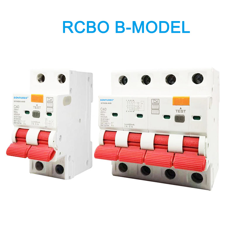 RCOBo B ሞዴል 2P 4P ቀሪ ወቅታዊ የወረዳ ሰሪ