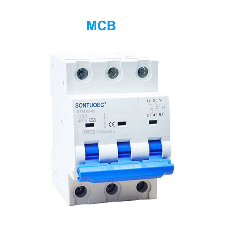 STM16-63 ሚኒስትር የወረዳ ዝርጋር 6ka 1p 2p 3p 4p 4p 4p 16p 16p 16p 160 / 400v MCB