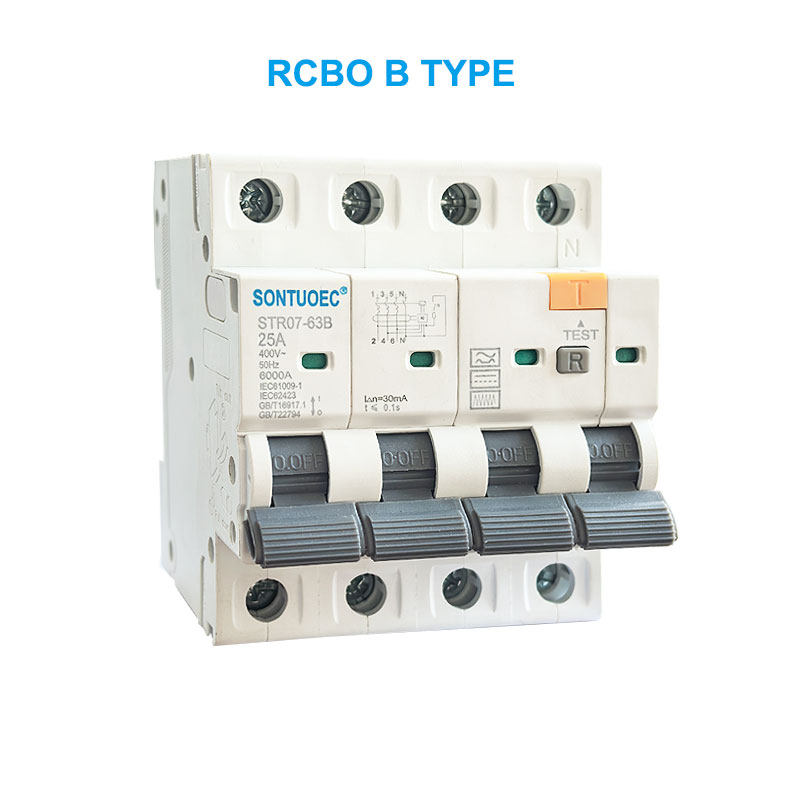 Stro7-63b rcbo b 2P 4P ቀሪ የወረዳ ሰፈር